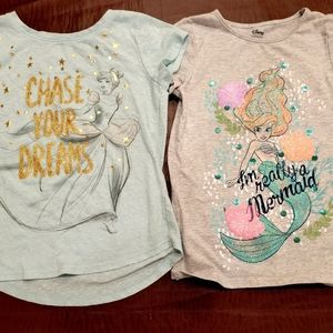 Disney Princess Shirts Size 6